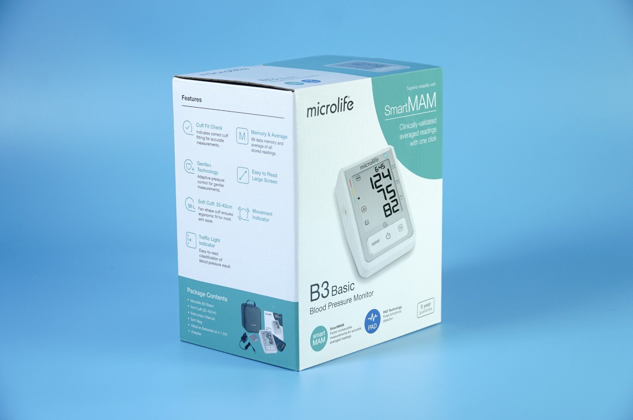  Máy đo huyết áp Microlife B3 Basic bắp tay dễ sử dụng, đo thông minh 