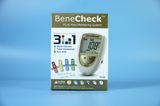  Máy đo đường huyết, mỡ máu, gout Benecheck Plus 3 in 1 đa chức năng + 3 hộp que thử 