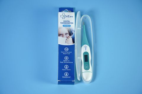  Nhiệt kế điện tử đầu dẻo kẹp nách Dr.Kare MediKare-DK09 kẹp nách, hậu môn, miệng, nước, sữa 