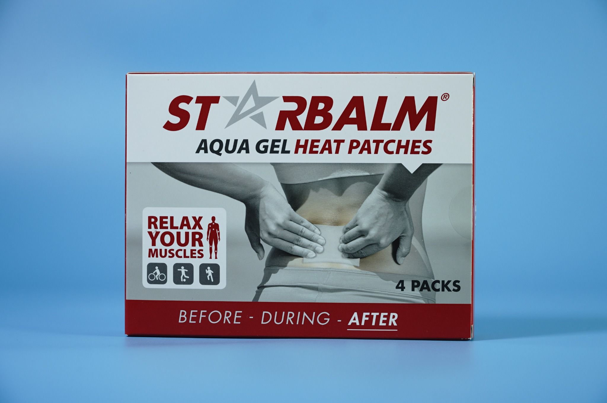  Miếng dán xoa bóp nhiệt Starbalm HEAT PATCH 4 miếng dán - After giảm đau, tan bầm, nhanh hồi phục 