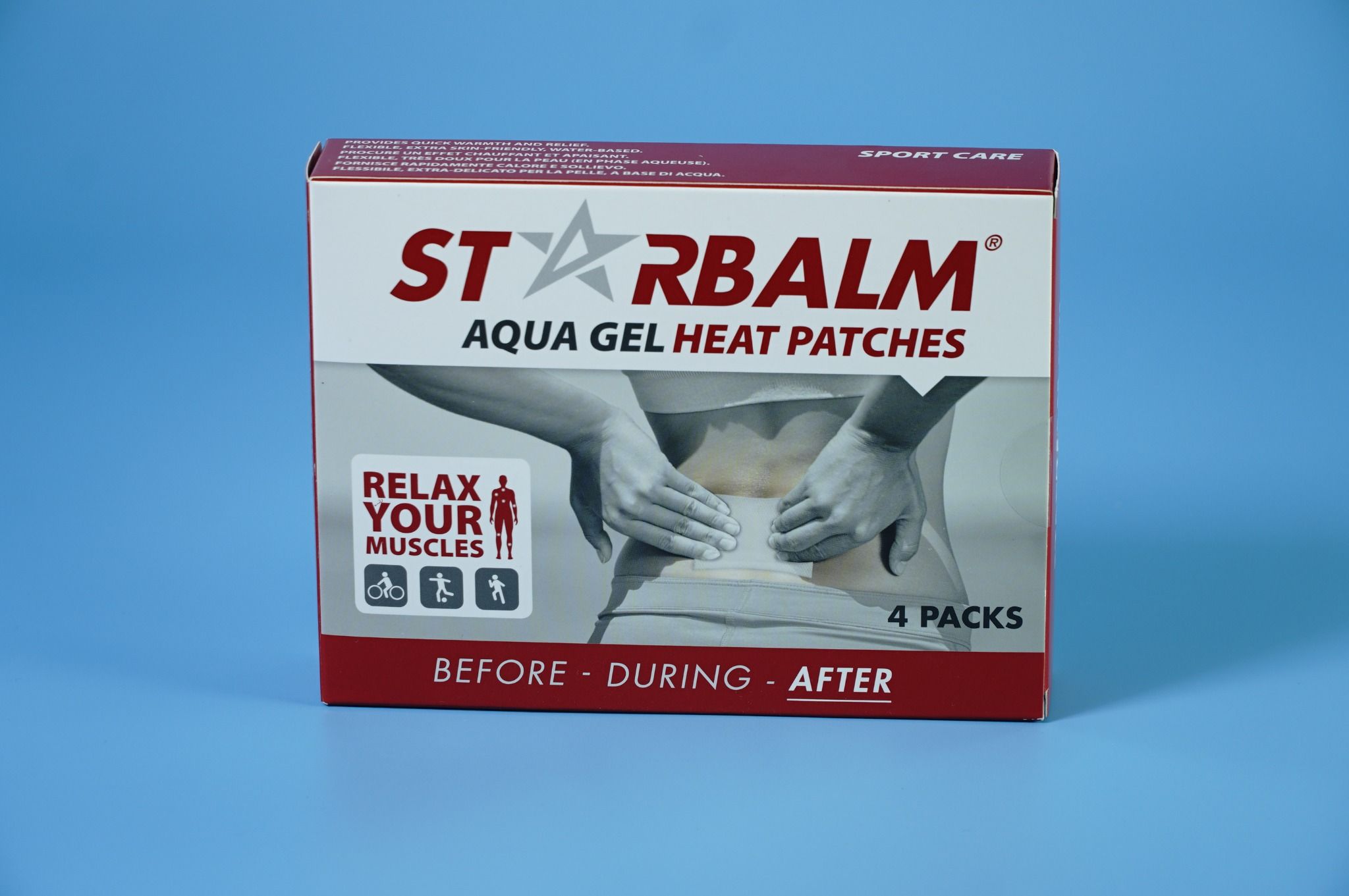  Miếng dán xoa bóp nhiệt Starbalm HEAT PATCH 4 miếng dán - After giảm đau, tan bầm, nhanh hồi phục 