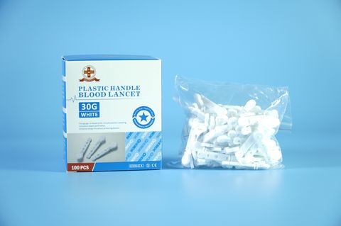  Hộp 100 kim lấy máu Sintrue vô trùng, không đau - Dẹp trắng 