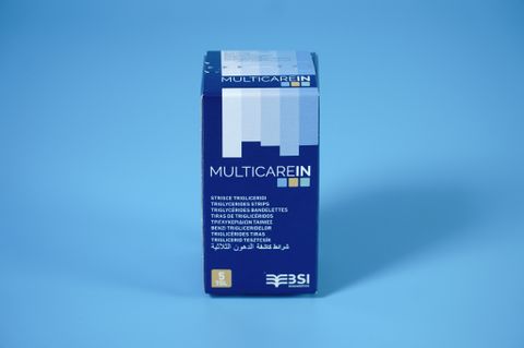  Hộp 5 que thử mỡ Triglycerides - Multicarein Triglycerids Strips 05 cho máy Multicarein 