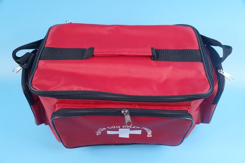  Túi y tế, túi đựng dụng cụ y tế thiết bị, túi thuốc sơ cứu - Màu đen & đỏ / Nhiều cỡ 