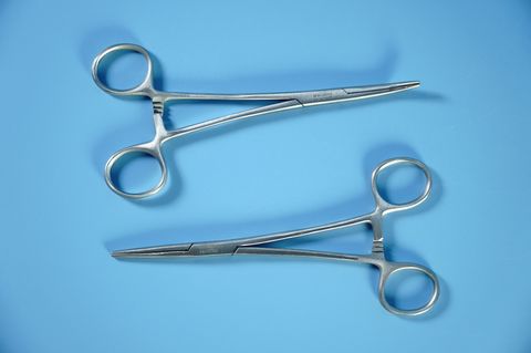  Pen y tế gia đình, kéo panh y khoa Everbest thép không rỉ - Không mấu, nhiều size, cong & thẳng 