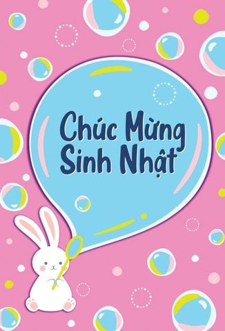  Puzzle Postcard - Bong bóng chúc mừng sinh nhật 