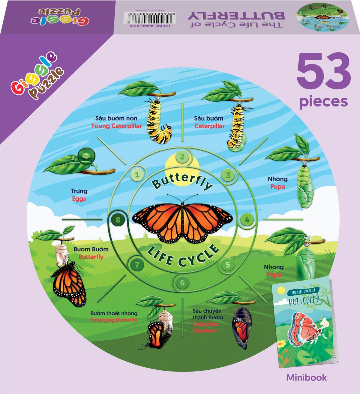  The Cycle Of Life - Vòng Đời Bươm Bướm - 53 Miếng 