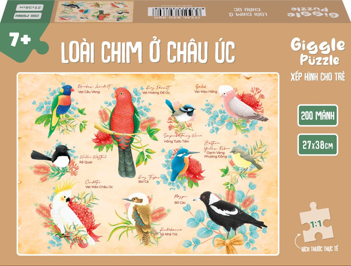  Loài Chim Ở Châu Úc - 200 Mảnh 