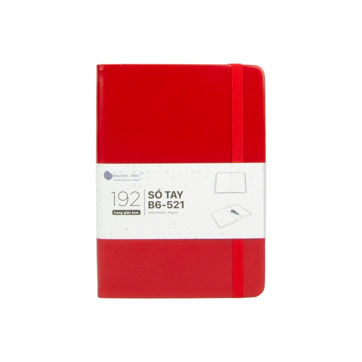  Sổ Tay Bìa Da có túi - B6 