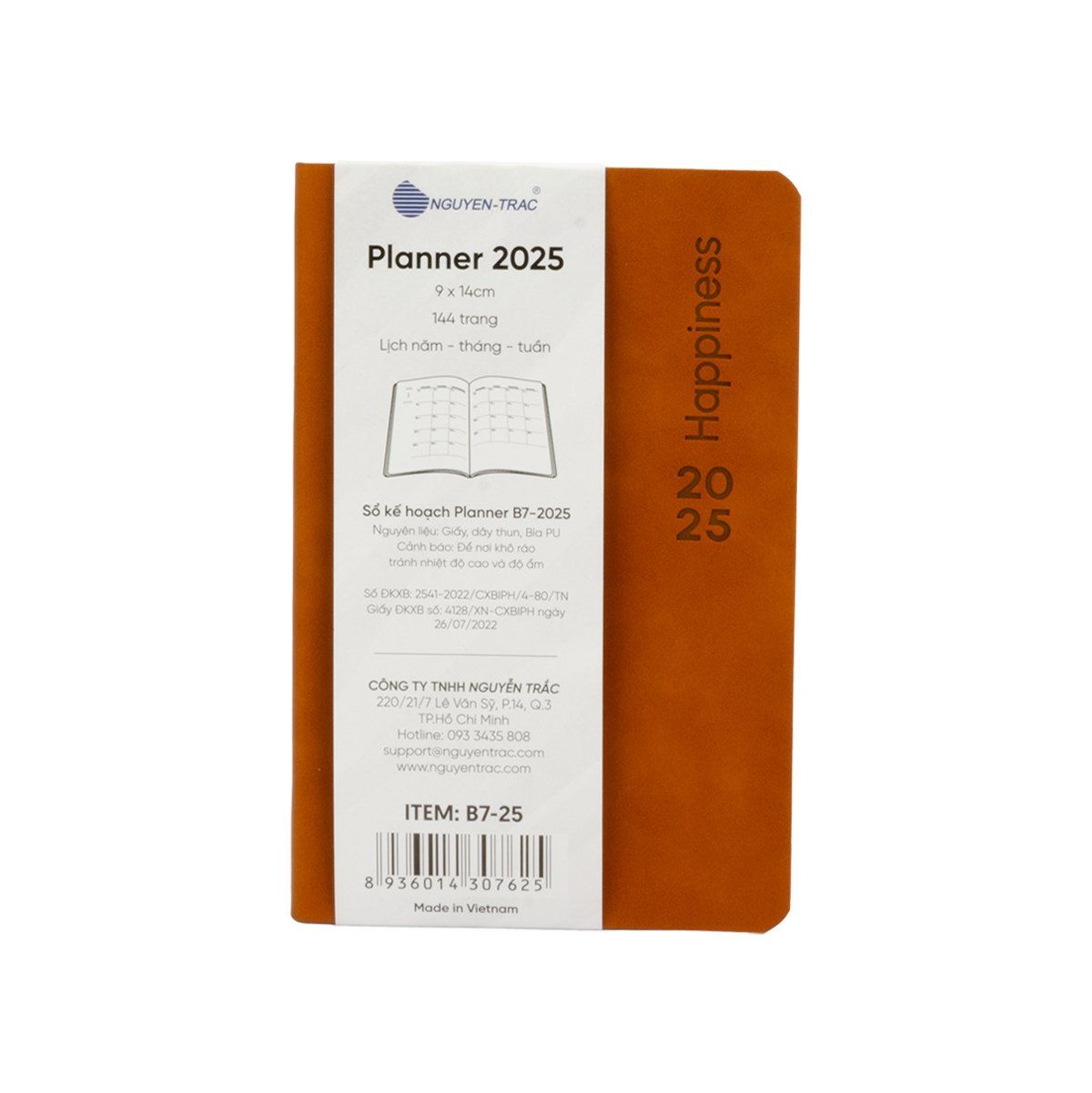  Planner B7 - 2025 - Happiness 