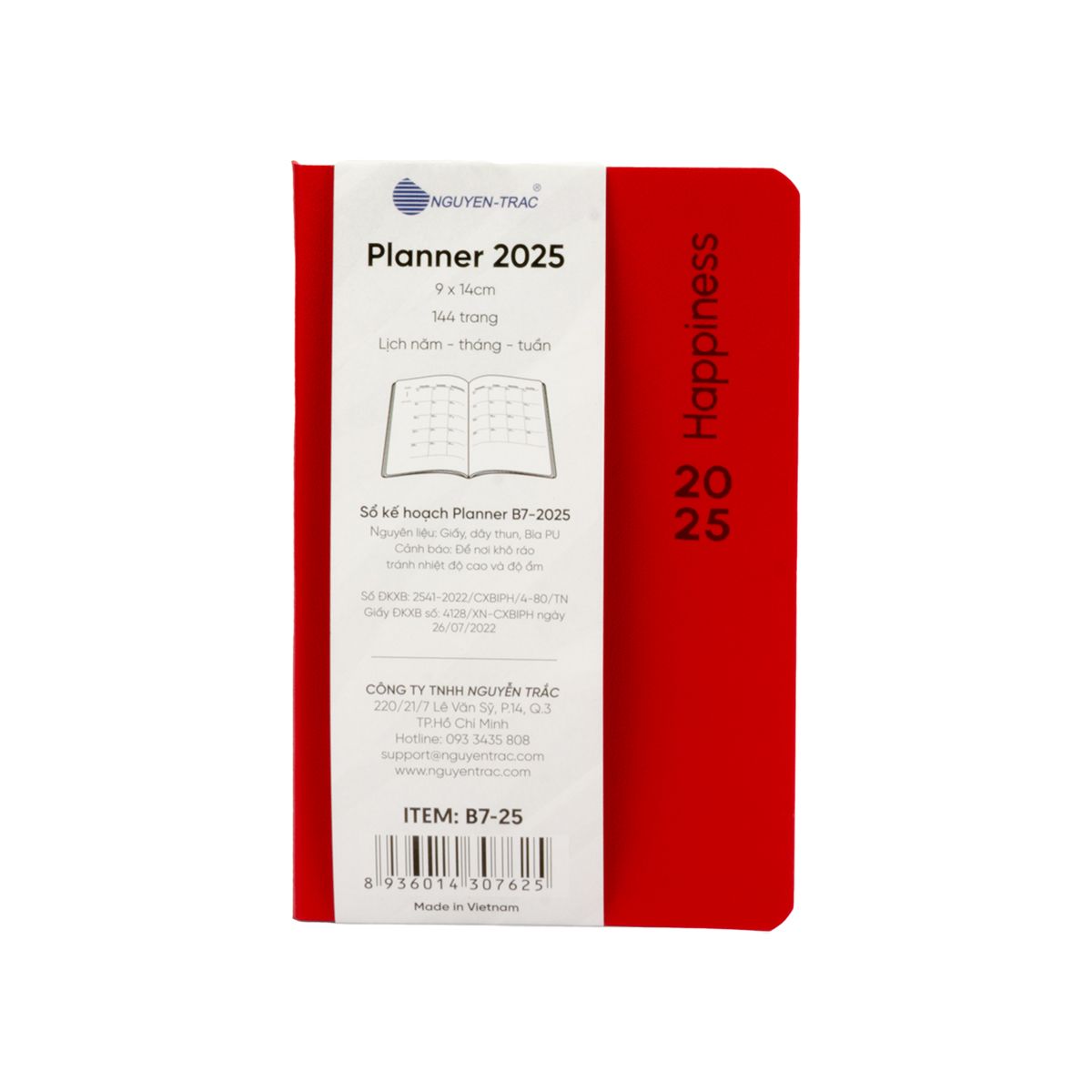  Planner B7 - 2025 - Happiness 
