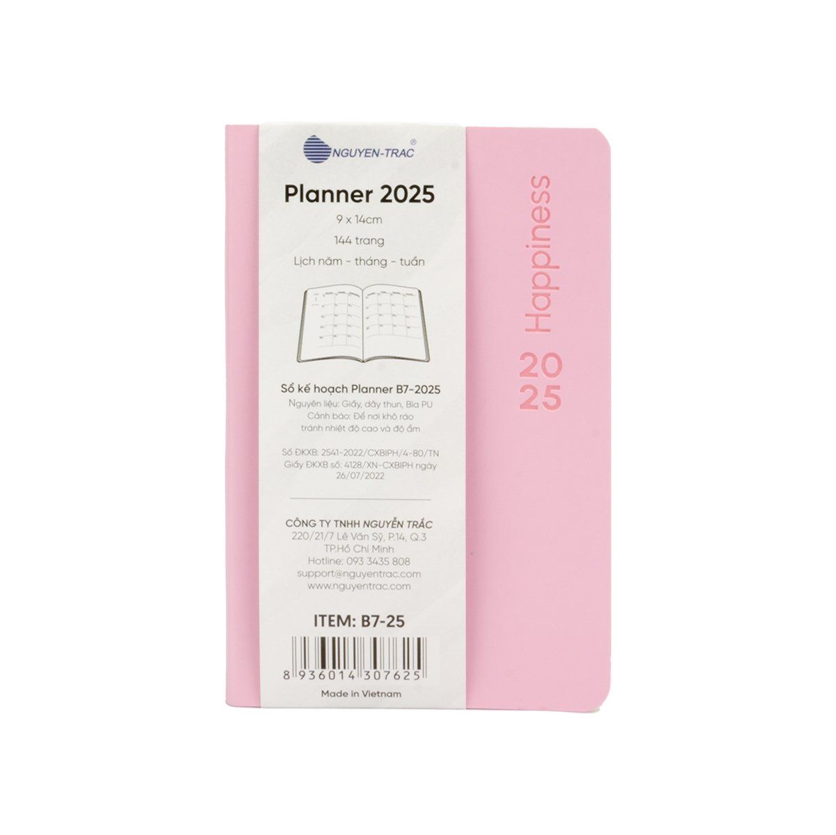  Planner B7 - 2025 - Happiness 