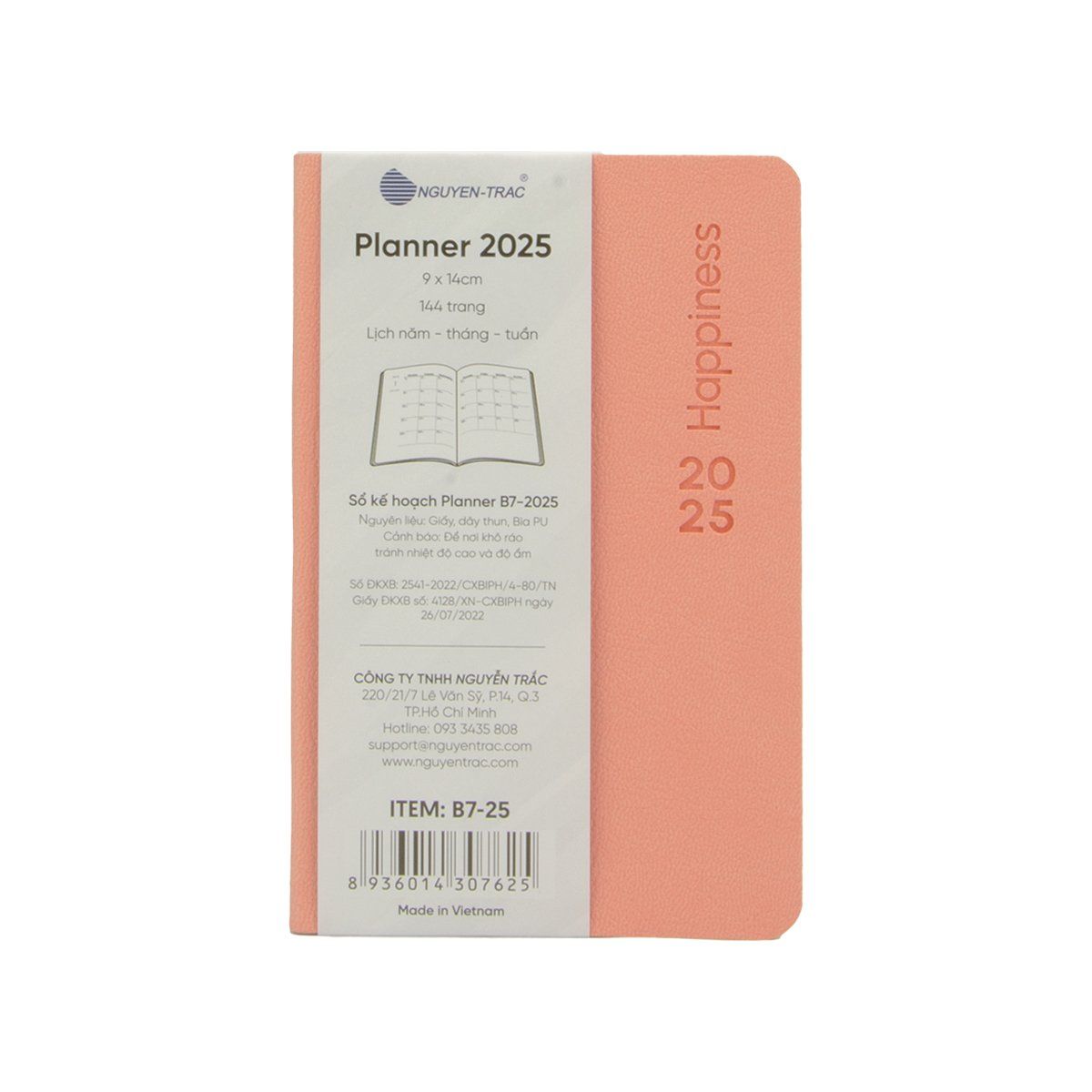  Planner B7 - 2025 - Happiness 