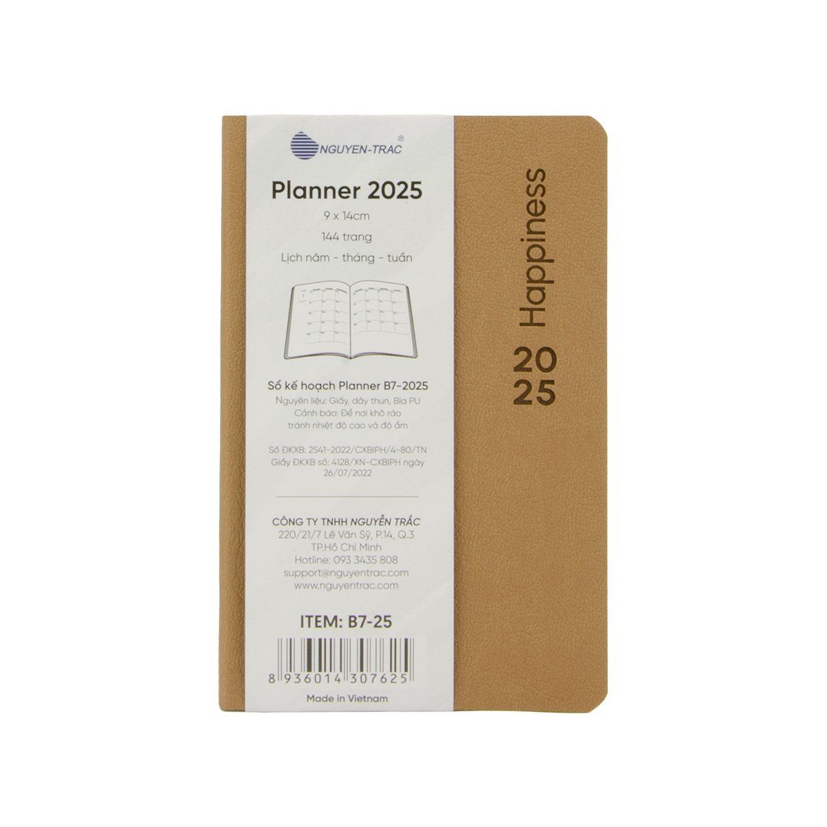  Planner B7 - 2025 - Happiness 