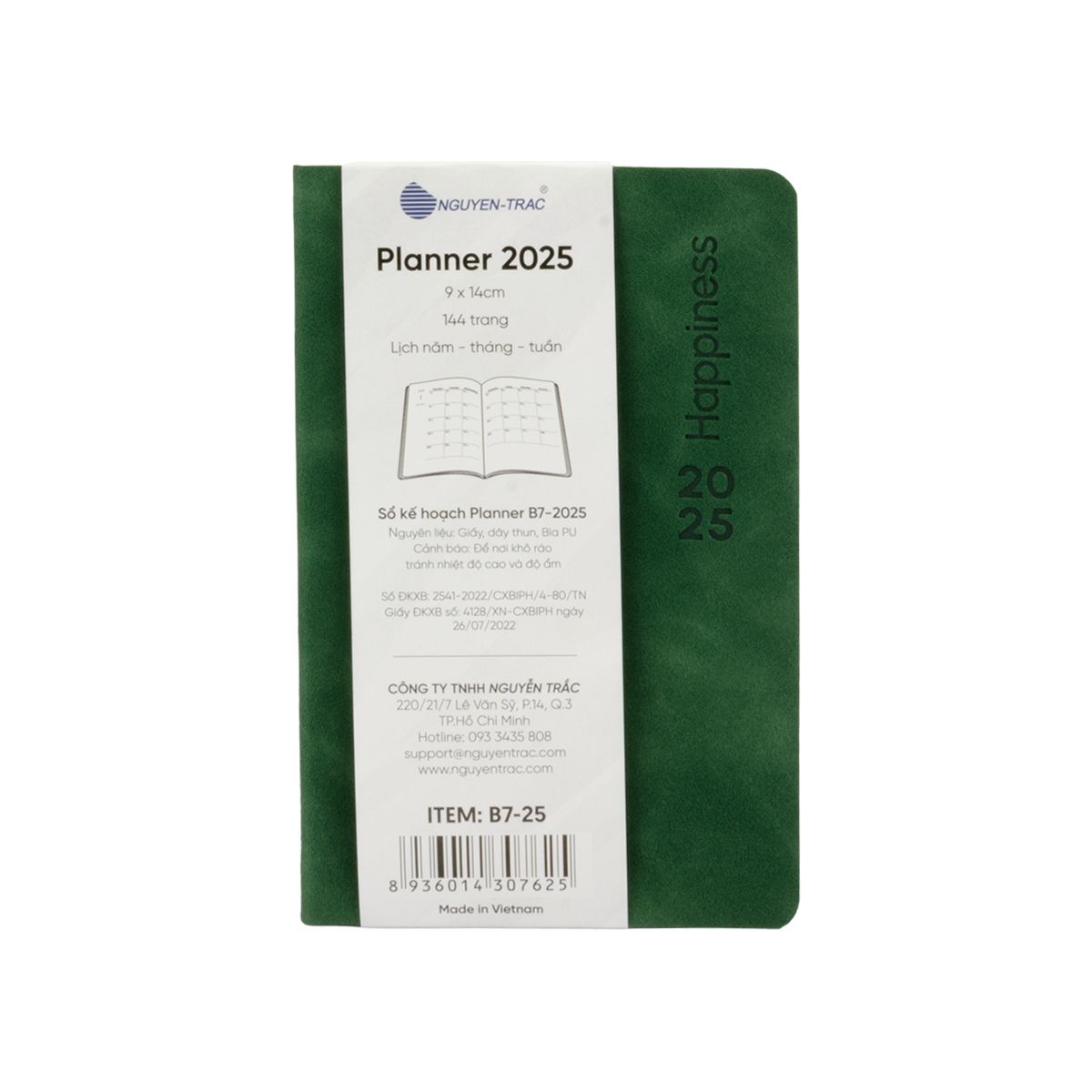  Planner B7 - 2025 - Happiness 