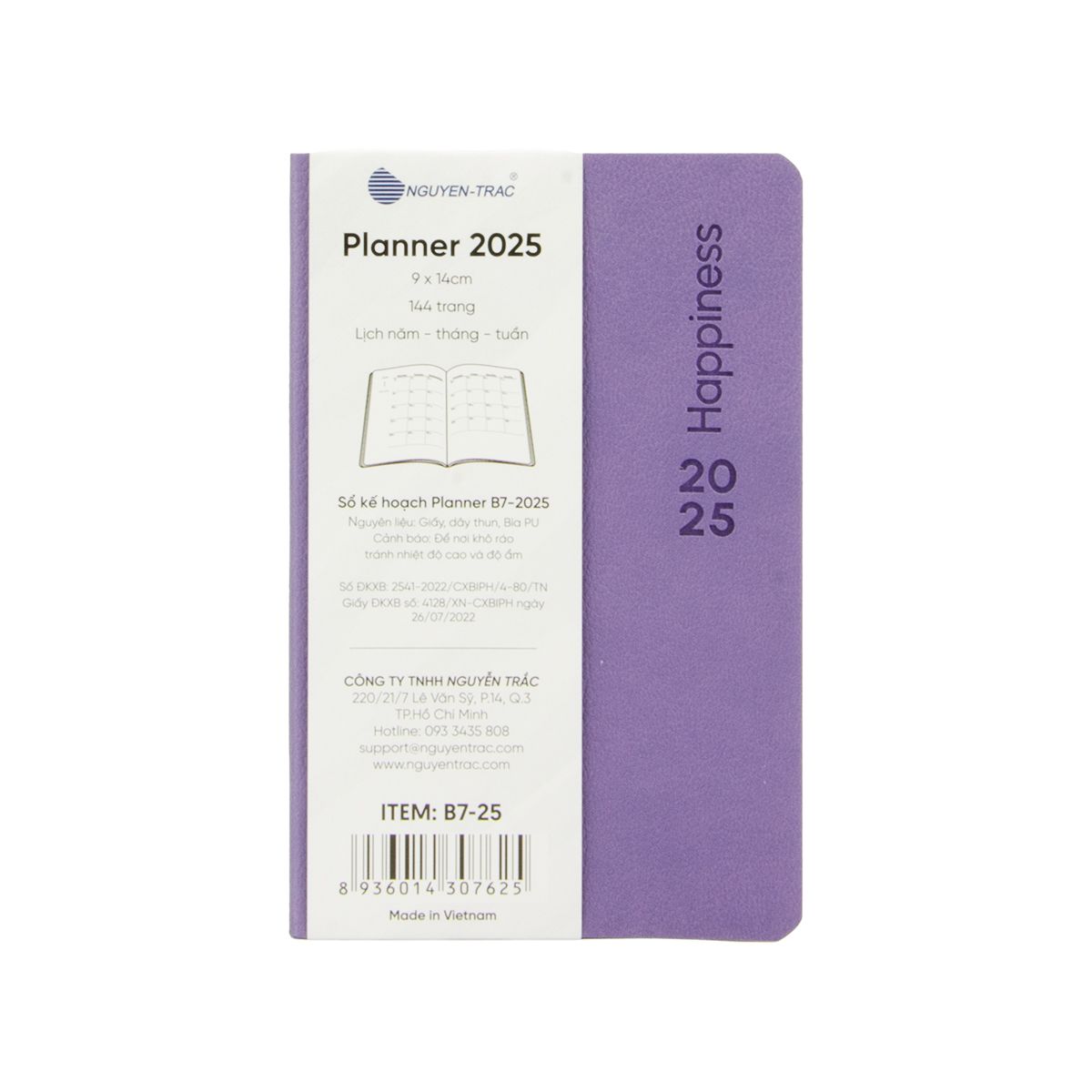 Planner B7 - 2025 - Happiness 