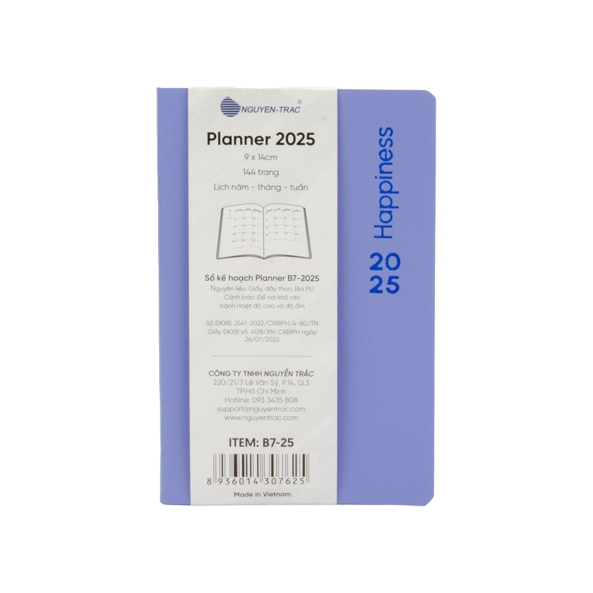  Planner B7 - 2025 - Happiness 