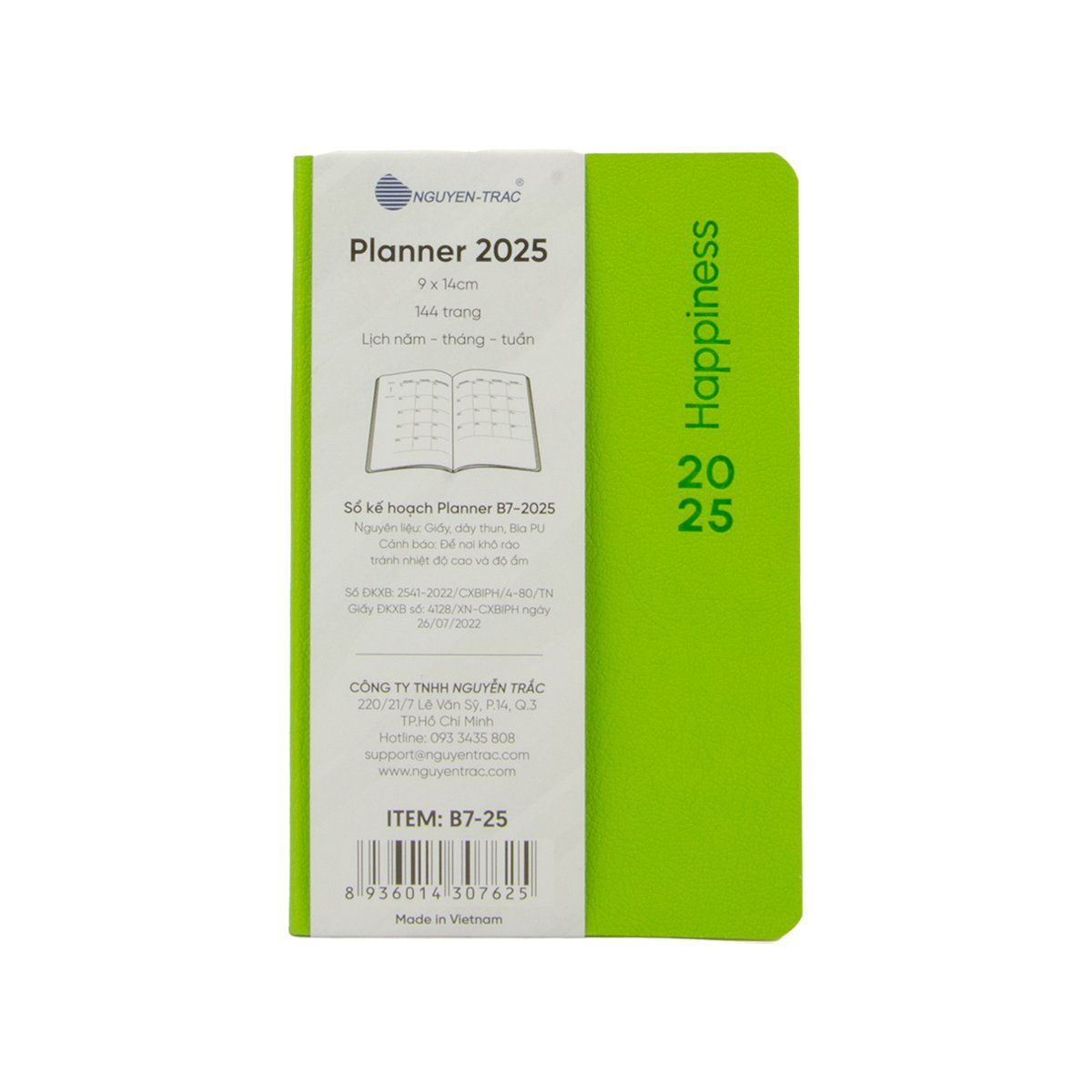  Planner B7 - 2025 - Happiness 