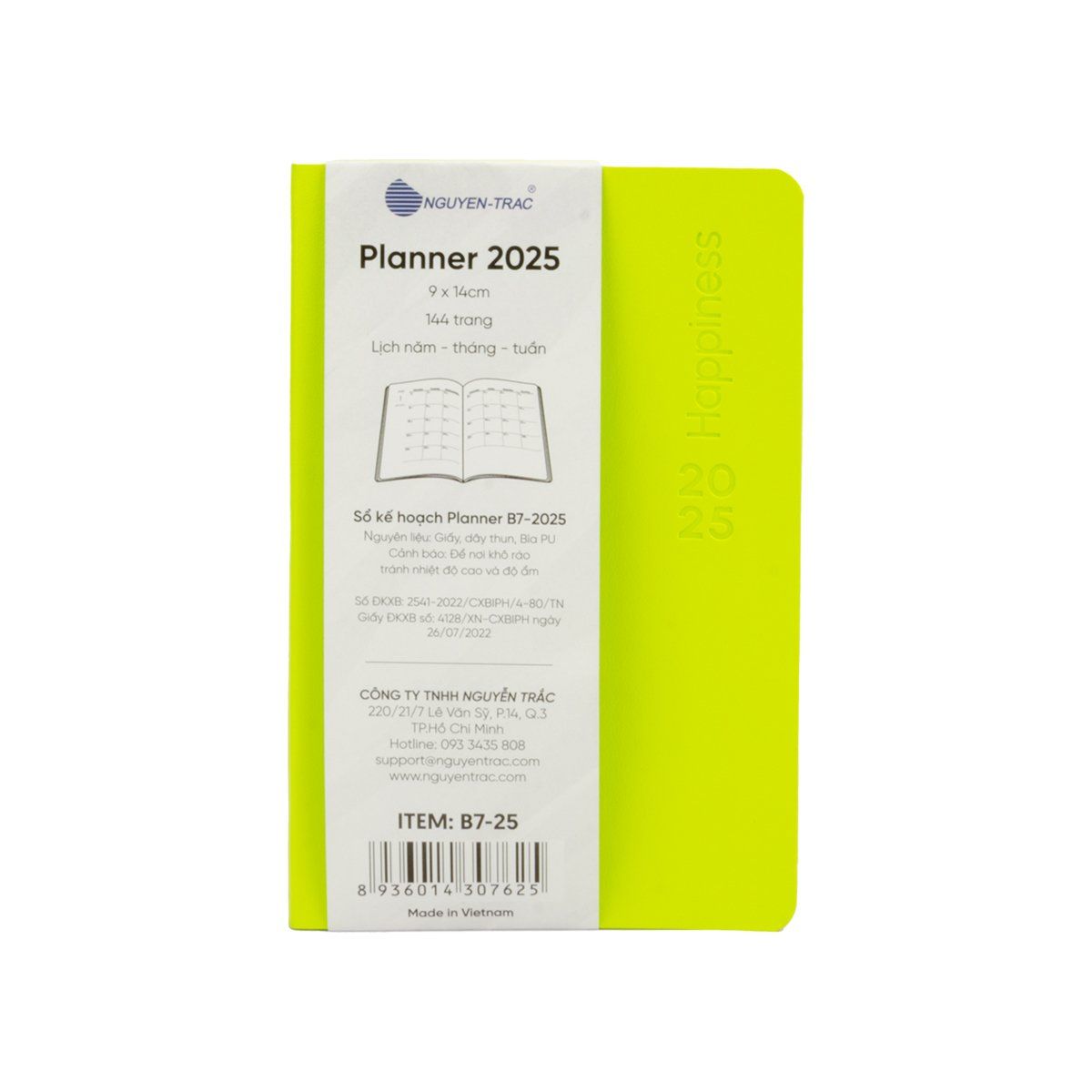  Planner B7 - 2025 - Happiness 