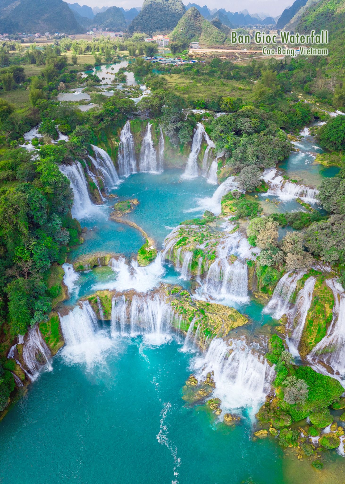  Puzzle Postcard - Thác Bản Giốc 