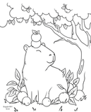  Tô Màu - Capybara dưới cây 