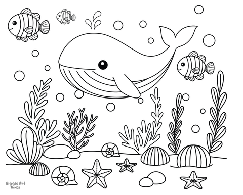  Tô Màu - Cá Voi 