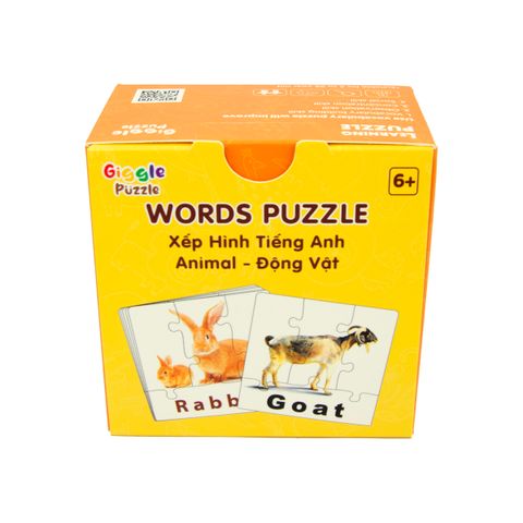  Xếp Hình Từ Vựng Tiếng Anh - Động Vật 