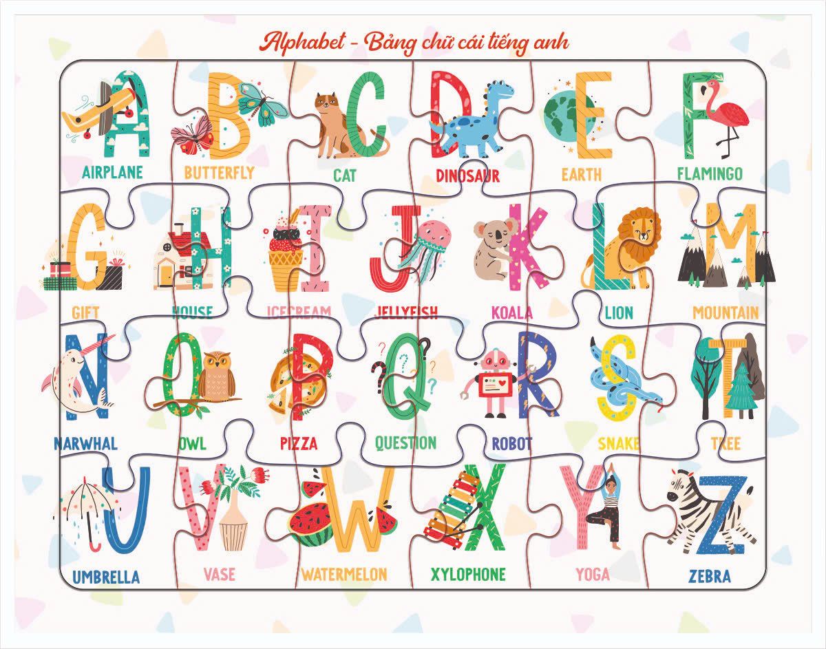  Tranh Xếp Hình Giggle 24 Mảnh 21x16cm 