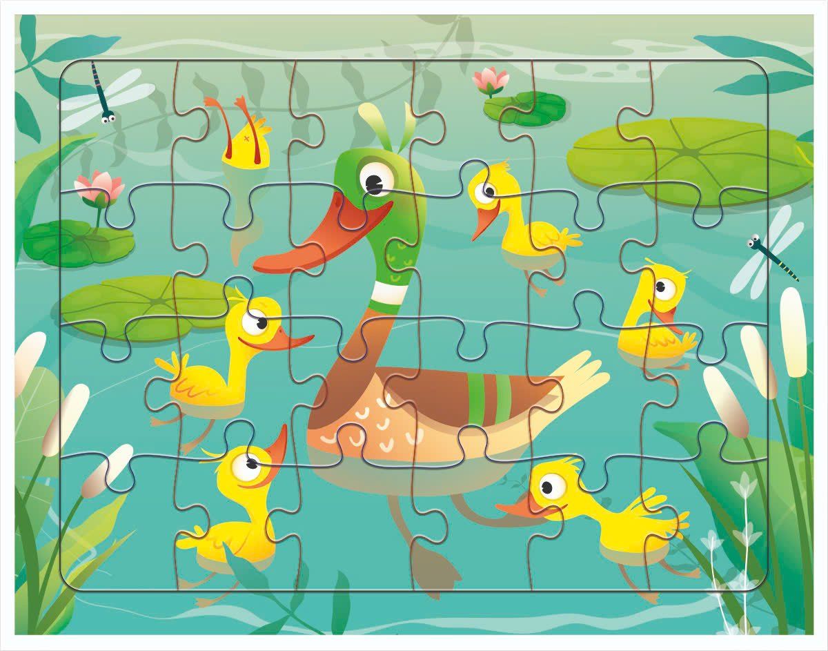  Tranh Xếp Hình Giggle 24 Mảnh 21x16cm 