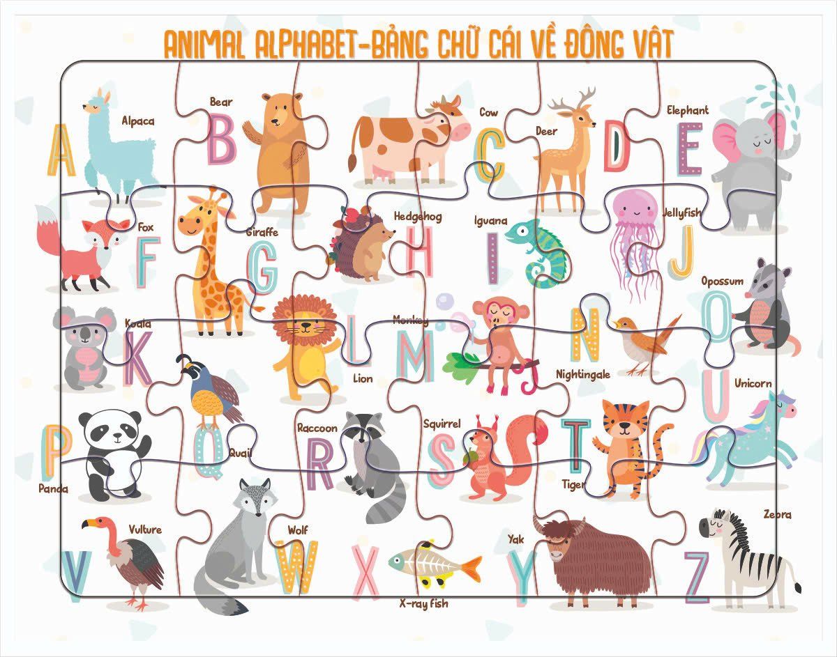  Tranh Xếp Hình Giggle 24 Mảnh 21x16cm 