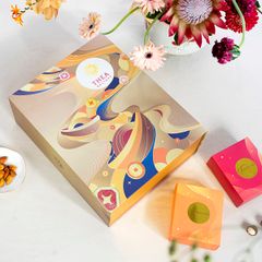 Set 7: Khai Kim Hội Ngọc - 1 rượu 3 bánh Tết 2025