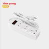  Ổ Cắm Điện Quang ĐQ 002A-02, 3 lỗ ( 2 lỗ 2 chấu + 1 lỗ 3 chấu), có công tắc, dây dài 2 mét, 5 mét 
