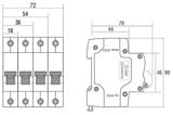  Cầu dao tự động CB 2 tép PS45N Sino 