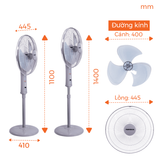  Quạt đứng NSF1601G Nanoco 