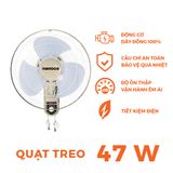  Quạt treo tường 2 dây NWF1611 Nanoco 