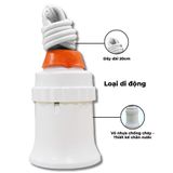  Đui đèn treo có dây E27 NAE2720W Nanoco 