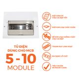  Tủ điện âm tường 5/10 NDP110 Nanoco 
