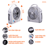  Quạt sạc có đèn led NRF1277 Nanoco 