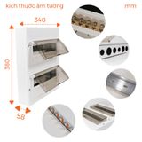  Tủ điện âm tường 20/28 NDP128 Nanoco 