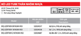  Bộ led tube thân nhôm nhựa 0.6m 1.2m ánh sáng trắng 
