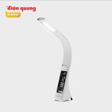  Đèn bàn Điện Quang ĐQ LDCL1.1 ( Đèn bàn 5W, tích hợp đồng hồ báo thức ) 