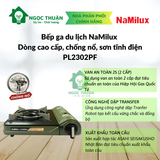  Bếp ga du lịch Namilux PL2302PF  dòng cao cấp, chống nổ, van an toàn 2 cấp, sơn tĩnh điện 