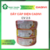  Dây cáp điện đơn Cadivi CV 2.5 - 0.6/1KV 