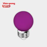  Đèn LED Bulb Điện Quang ĐQ LEDBU14G45 1W, màu trắng, vàng, tím, xanh, đỏ 