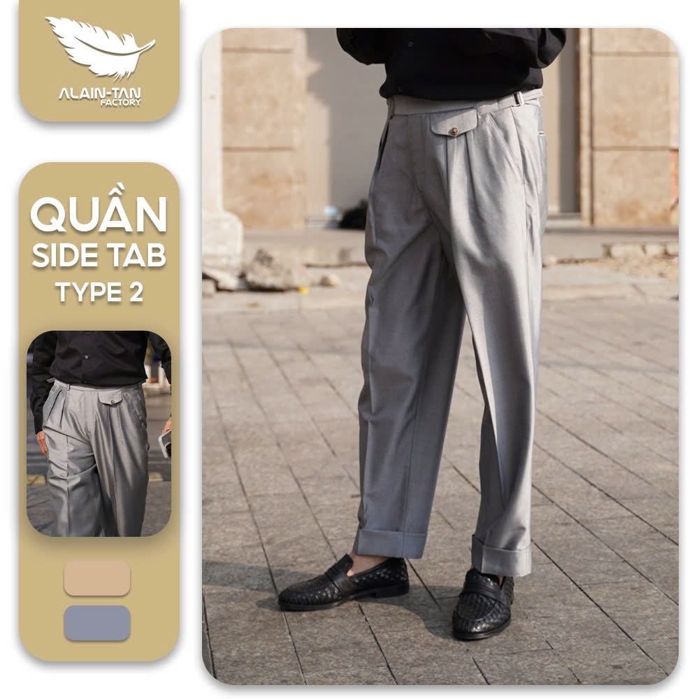 Quần tây SideTab type 2 - Form Âu cho nam giới - Phong cách thanh lịch, hiện đại