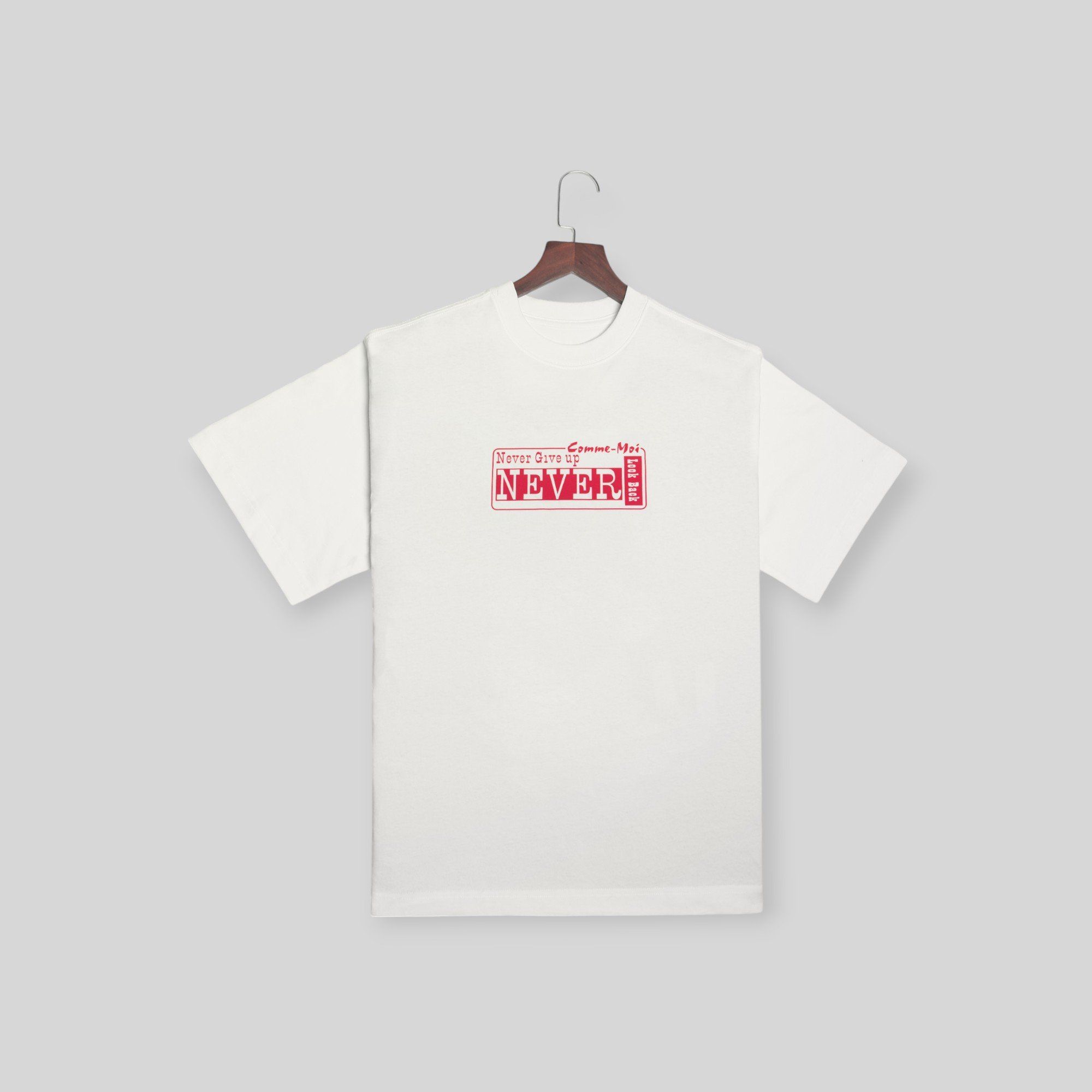 Áo Thun Cổ Tròn Form Oversize - Never Give Up