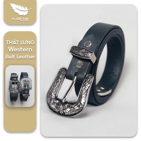  Western Belt Leather - Thắt lưng cổ điển Alain Tan 