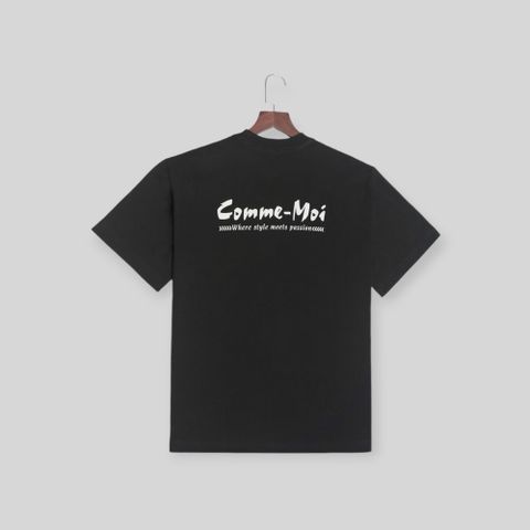  Áo thun cổ tròn viền regular ép nhung 