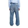 Quần Denim Mỏng Ống Suông Phong Cách Hải Quân