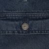 Quần Short Denim Xanh Đậm 2 Túi Nắp Sau